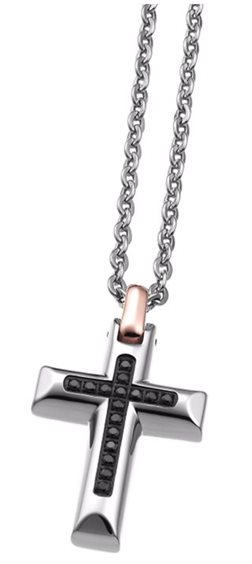 Collana Zancan Uomo Hi Teck in Acciaio Berillo EHC051 - EHC051